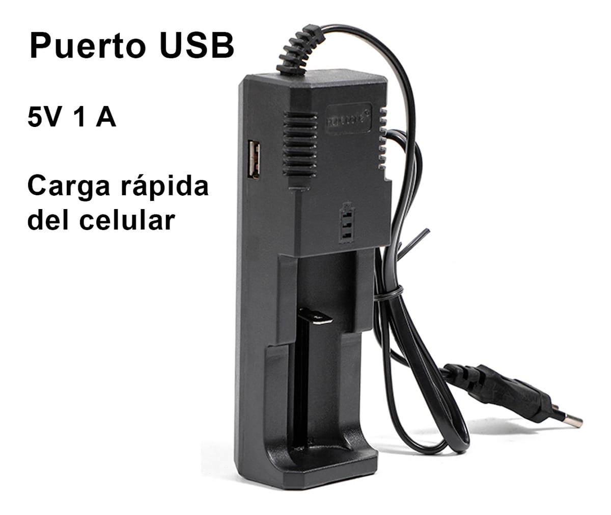 Cargador Batería Recargable Iones Litio 18650 26650 14500 - Imagen 3