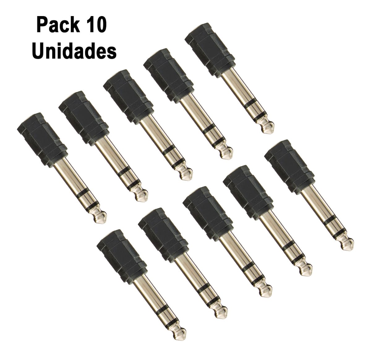 Adaptador Spica 3.5 Mm Hembra A 6.3 Mm Macho X10 Unidades - Imagen 2