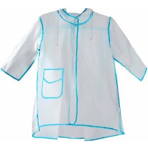 Capa De Lluvia Transparente Bolsillos Para Niños Talla Unica
