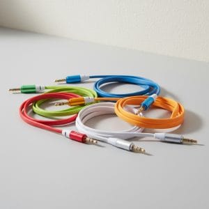 Cable Spica 3,5 Mm Macho A Macho Jack Aluminio 1m Colores