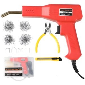 Kit Pistola Soldadora Grapadora De Plásticos Con Accesorios
