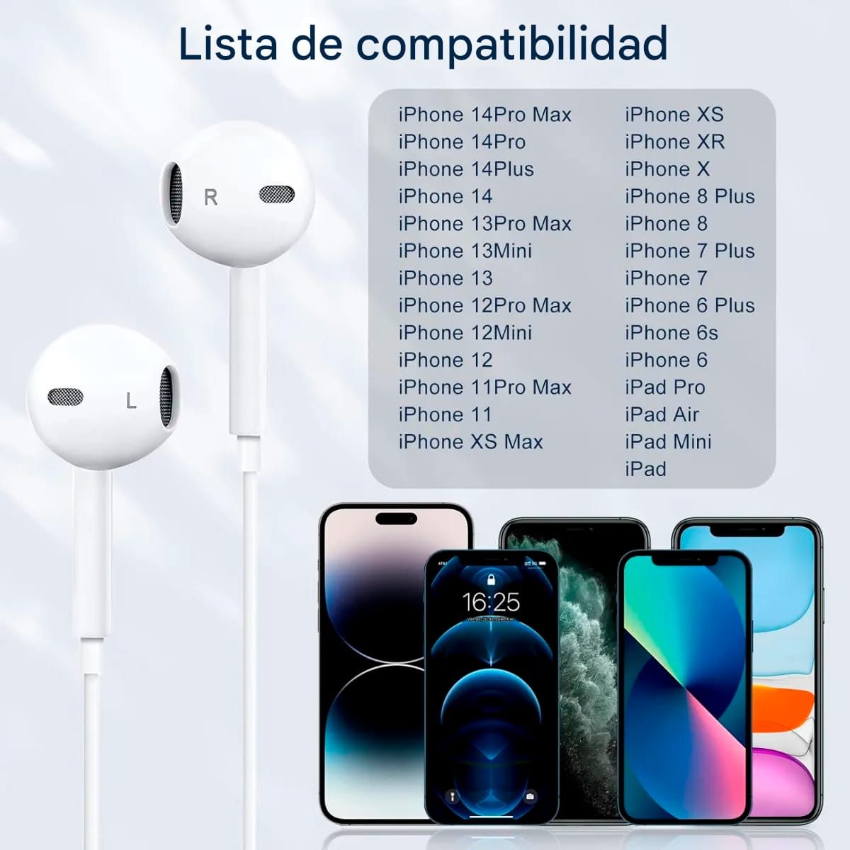 Auricular Con Entrada Lightning Ep-753 Compatible Con iPhone - Imagen 7