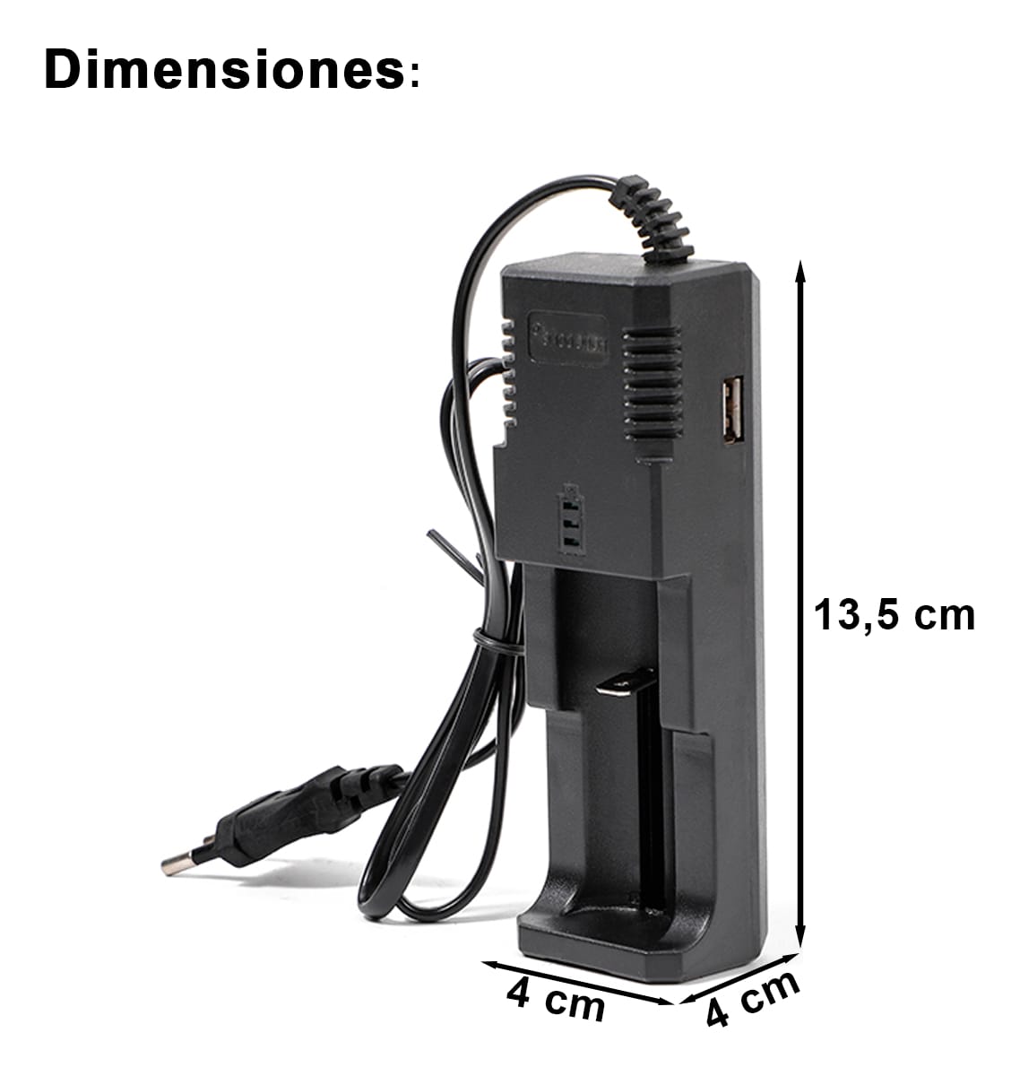 Cargador Batería Recargable Iones Litio 18650 26650 14500 - Imagen 8