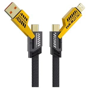 Cable Carga Rapida 4 En 1 Usb - Tipo C - Lightning 1m Treqa