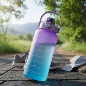 Botella De Agua Deportiva 2 L Con Frases Motivadoras