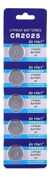 Pilas Botón Cr2025 Bateria De Litio 3v Blister De 5 Unidades - Imagen 2