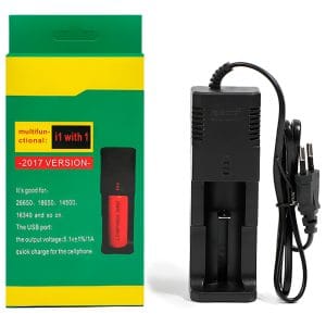 Cargador Batería Recargable Iones Litio 18650 26650 14500