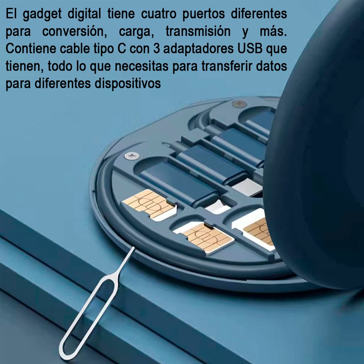 Caja Organizadora Portátil Multi Puerto Para Celular - Imagen 2