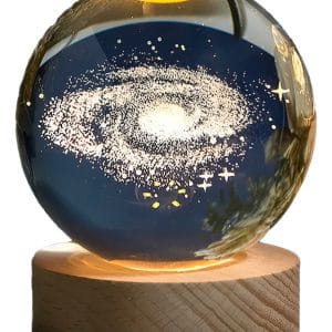 Lámpara Bola De Cristal De Galaxia 6 Cm Diámetro Cable Usb