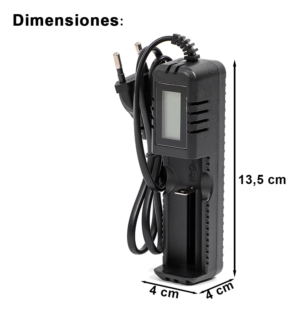 Cargador Batería Recargable 18650 26650 14500 Con Pantalla - Imagen 7