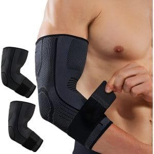 Set 2 Coderas Elasticas Compresion Deportiva Gym Y Lesiones