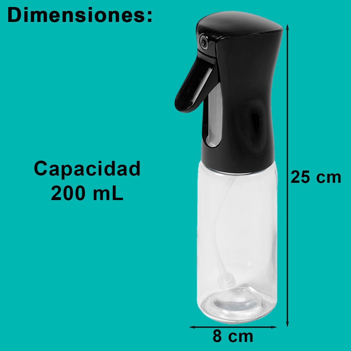 Aceitero Y Condimentero Multiusos Con Pulverizador 200 Ml - Imagen 2
