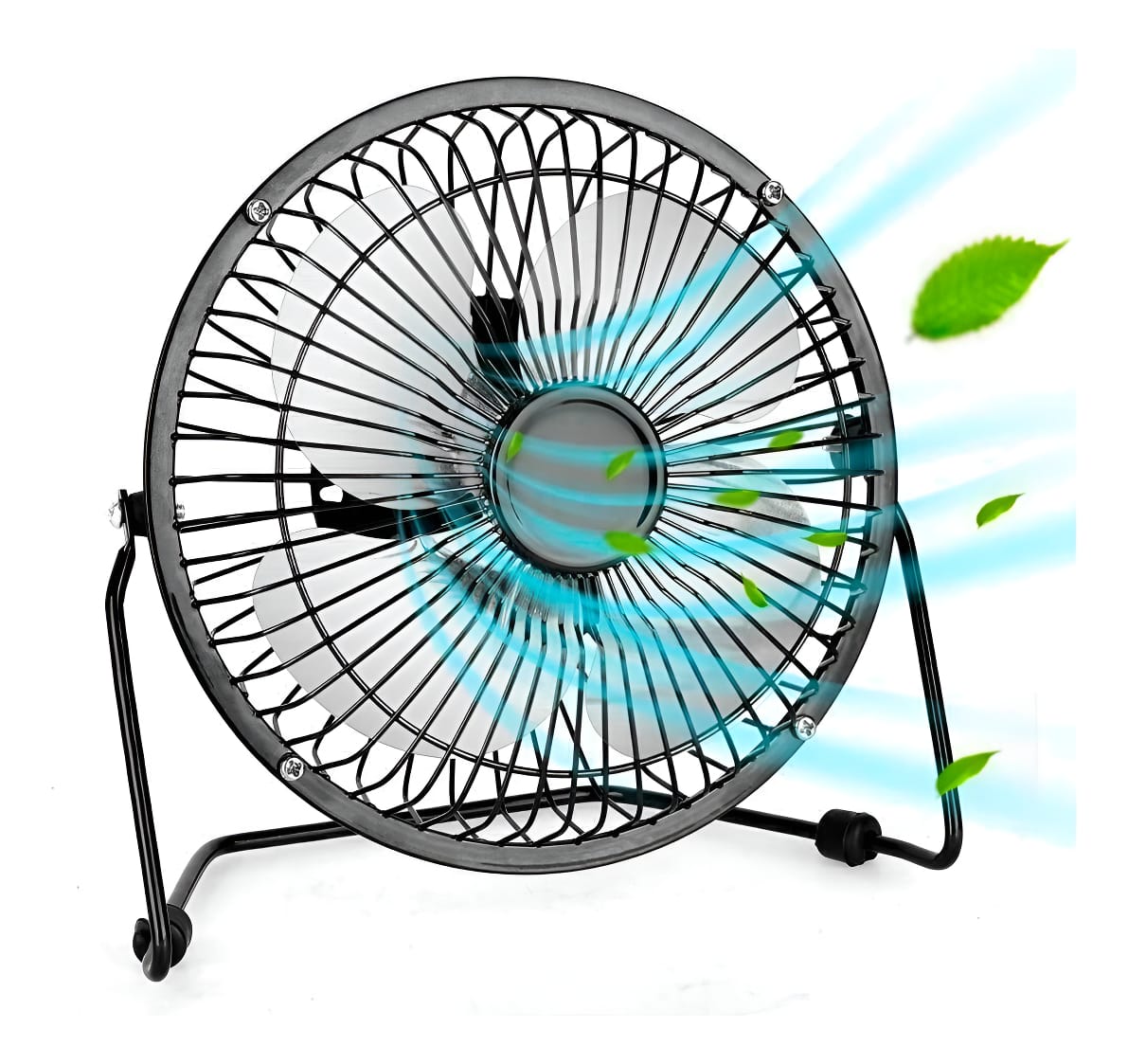 Mini Ventilador Usb De Metal Ideal Oficina Hogar Escritorio