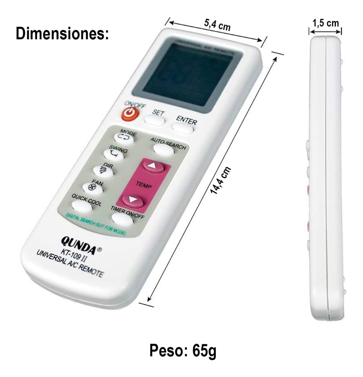 Control Remoto Universal Aire Acondicionado Todas Las Marcas - Imagen 7