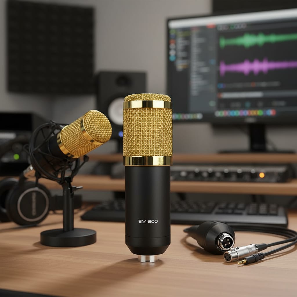 Microfono Con Condensador + Brazo Articulado + Accesorios - Imagen 2