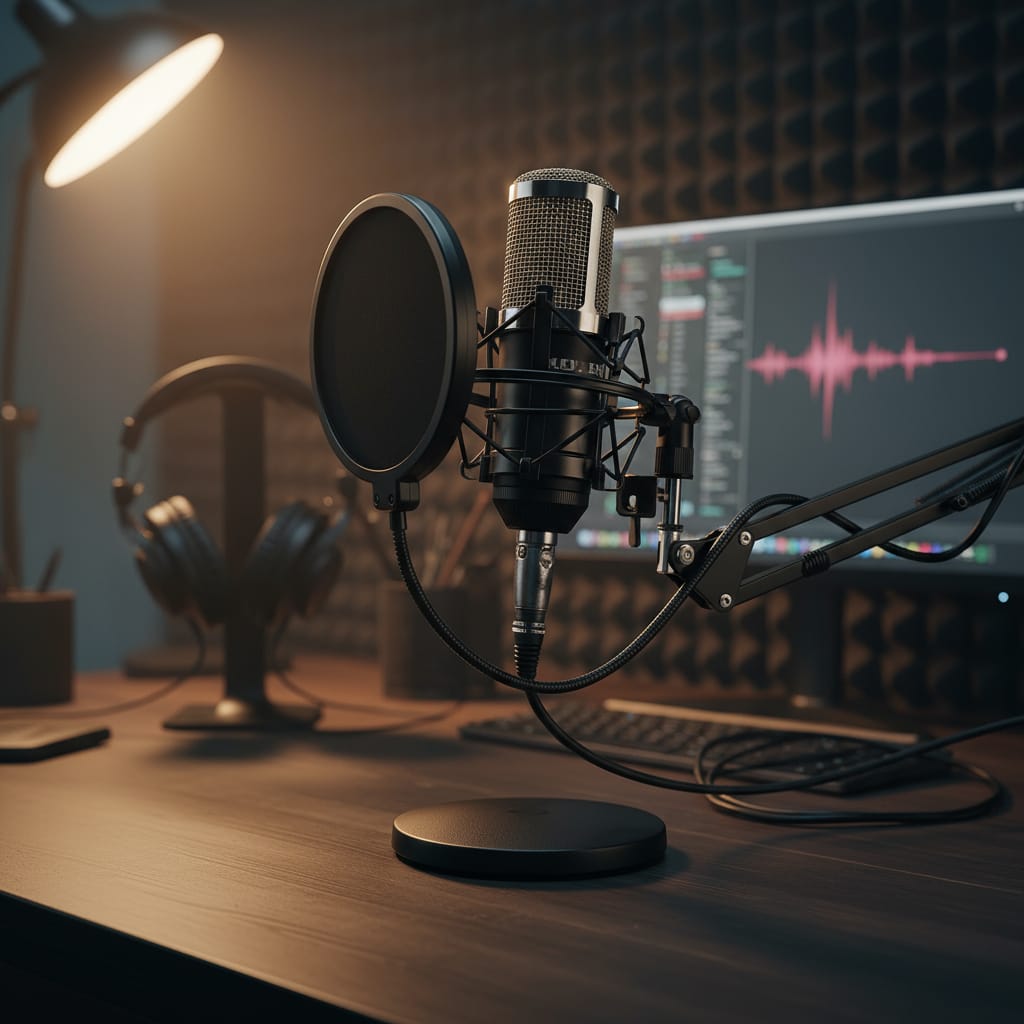 Microfono Con Condensador + Brazo Articulado + Accesorios - Imagen 4