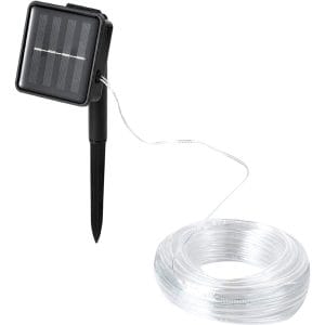 Guirnalda De 10 Metros 100 Led Cálidas Con Fotosensor Corto