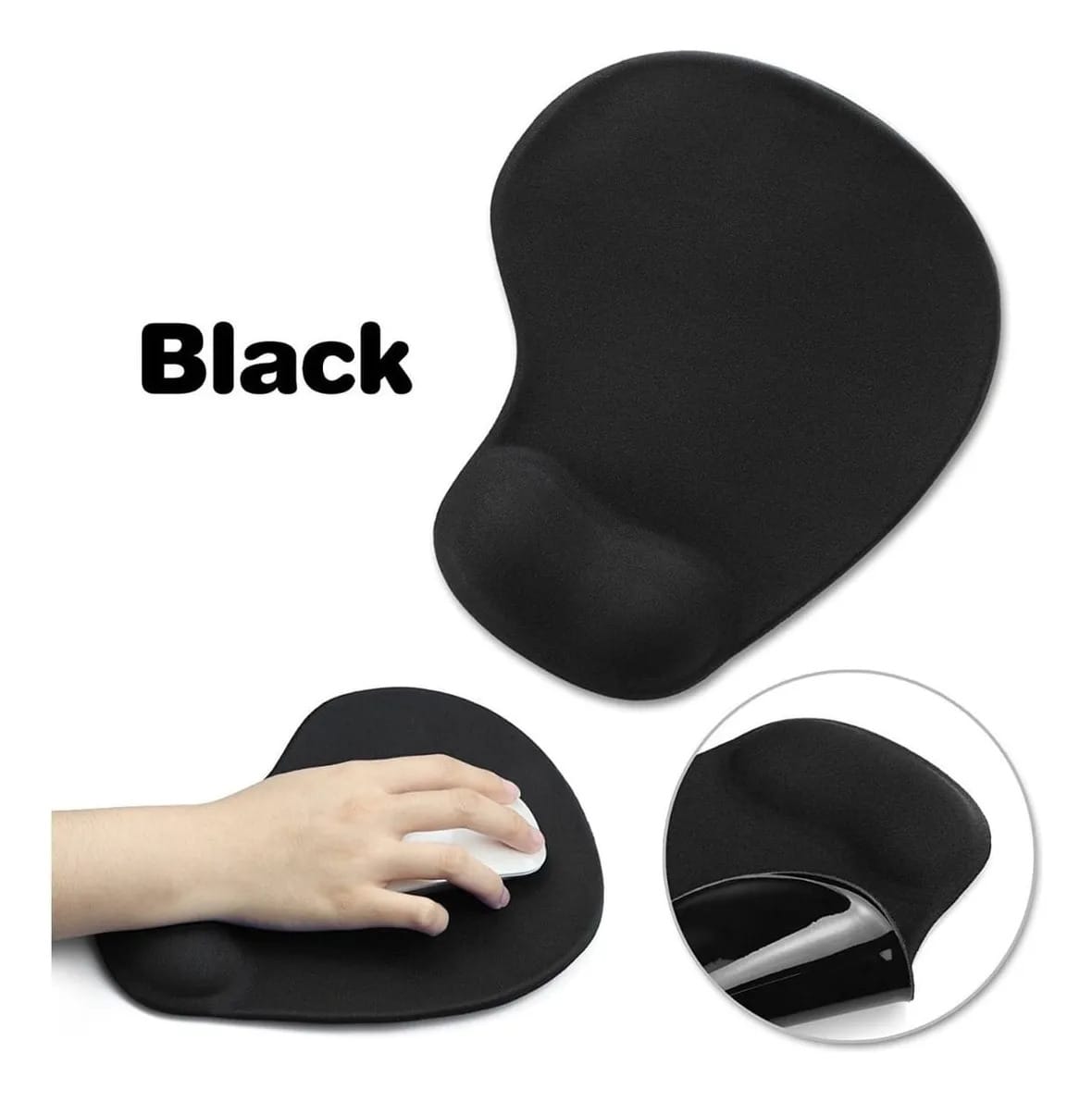 Mouse Pad Con Gel Apoyar Muñeca Ergonomico Computadora - Imagen 4