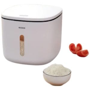 Contenedor Para Arroz Grande Almacenamiento Tapa Automatica