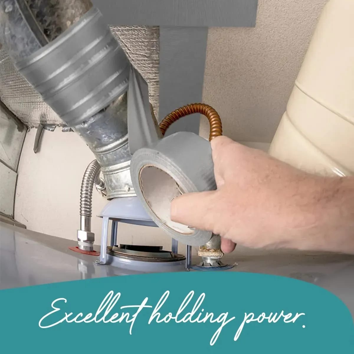 Cinta Pato Gris 2 Pulgadas X 10m Textil Reforzada Duct Tape - Imagen 2