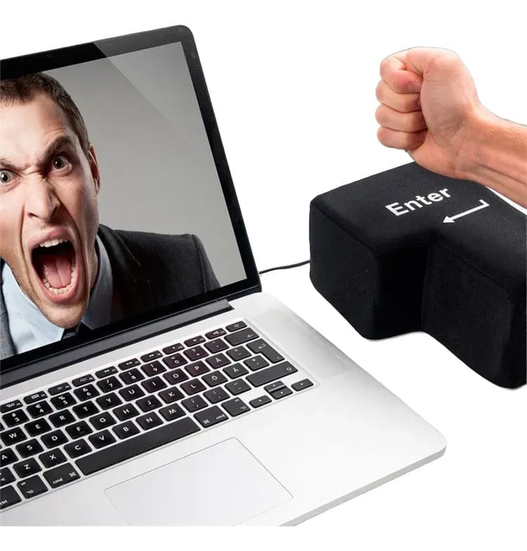 Tecla Enter Gigante Usb Antiestres Keypad Color Negro - Imagen 12