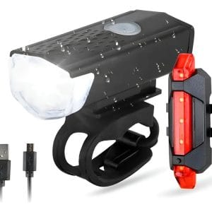 Kit Luces Led Bicicleta Delantera Y Trasera Recargables Usb