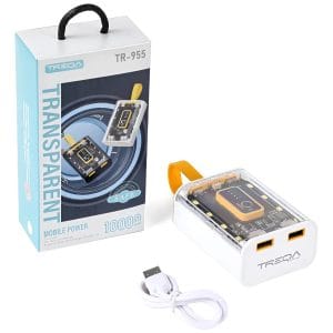 Power Bank Treqa 10000mah Carga Rapida Usb Tipo C Lightning