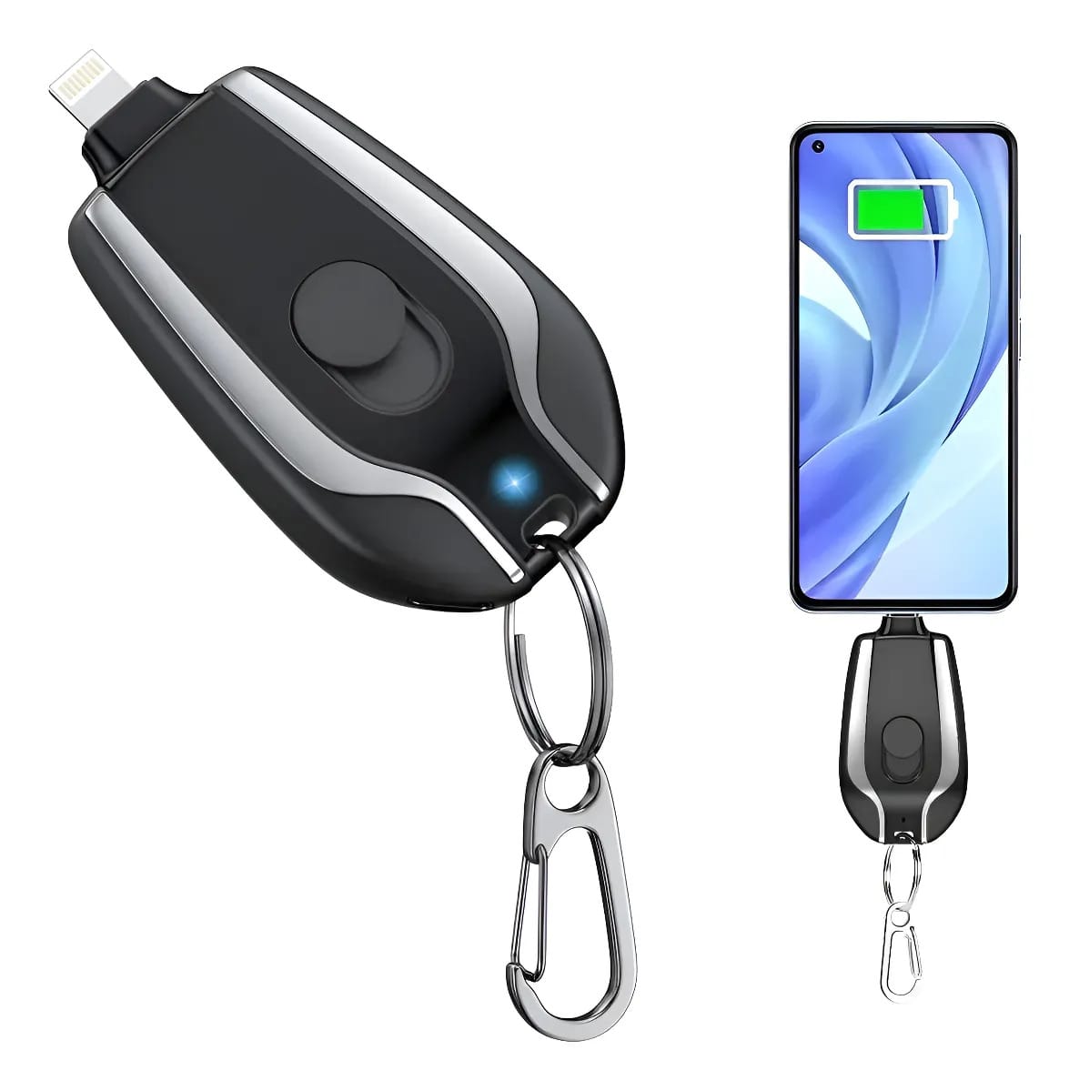 Power Bank Llavero 1000 Mah Lightning Cargador Portátil