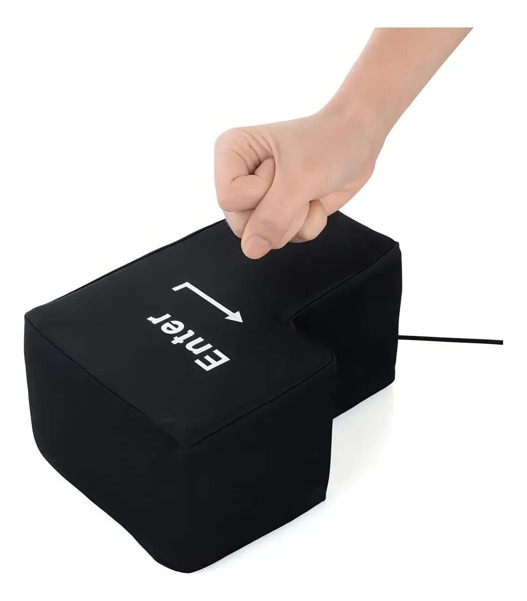 Tecla Enter Gigante Usb Antiestres Keypad Color Negro - Imagen 6
