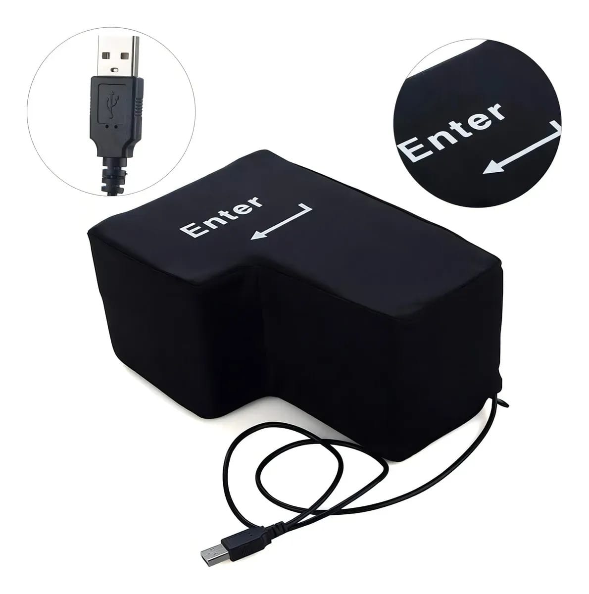 Tecla Enter Gigante Usb Antiestres Keypad Color Negro - Imagen 8