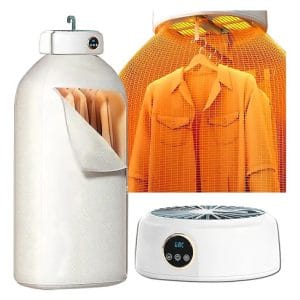 Secador De Ropa Portátil Con Temporizador Y Aire Caliente