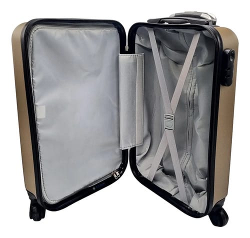 Valija De Viaje Indra Rígida 55x34,5x23 Cm Color Champagne - Imagen 3