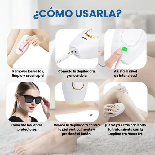 Depiladora De Luz Pulsada Laser Permanente Sin Dolor Ipl - Imagen 6
