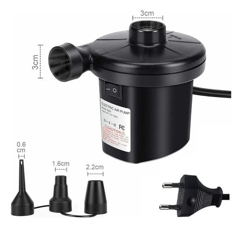 Inflador Eléctrico 220v Colchón 3 Válvulas Eventos - Imagen 7