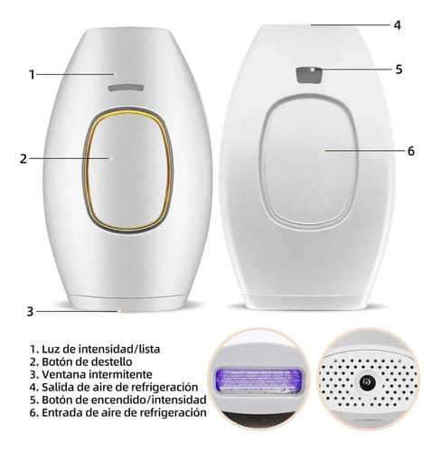 Depiladora De Luz Pulsada Laser Permanente Sin Dolor Ipl - Imagen 5