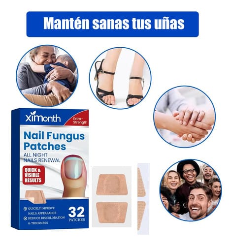 Parches Cuidado De Uñas Amarillas Cura Casera Para Hongos - Imagen 6