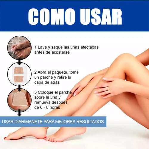 Parches Cuidado De Uñas Amarillas Cura Casera Para Hongos - Imagen 2