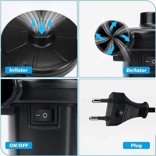Inflador Eléctrico 220v Colchón 3 Válvulas Eventos - Imagen 8