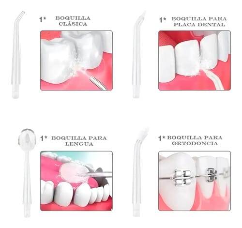 Irrigador Bucal Inalámbrico Limpiador Oral Dental Brackets - Imagen 3