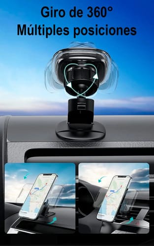 Soporte De Celular De Auto Treqa Bc-t21 Rejilla O Tablero - Imagen 3