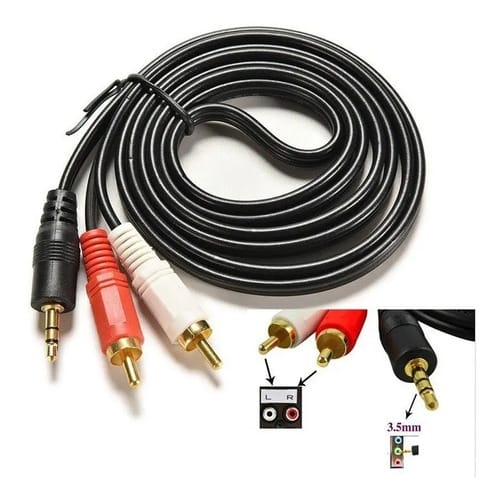 Cable Audio Jack Spica 3.5mm Estéreo A 2 Rca Macho 3 Mts - Imagen 8