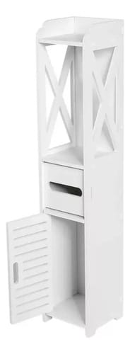 Mueble Organizador 80x15 Cm Estantes Espacios Reducidos Baño Color Blanco - Imagen 3