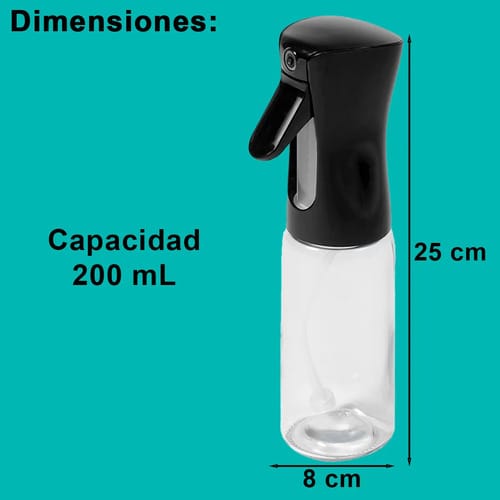Aceitero Spray Con Pulverizador De Aceite O Vinagre 200 Ml - Imagen 9