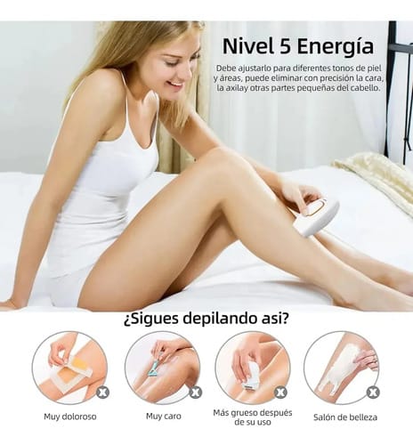 Depiladora De Luz Pulsada Laser Permanente Sin Dolor Ipl - Imagen 8