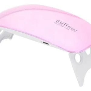 Secador De Uñas Portátil Con Luz Led Rosa Rosa Claro