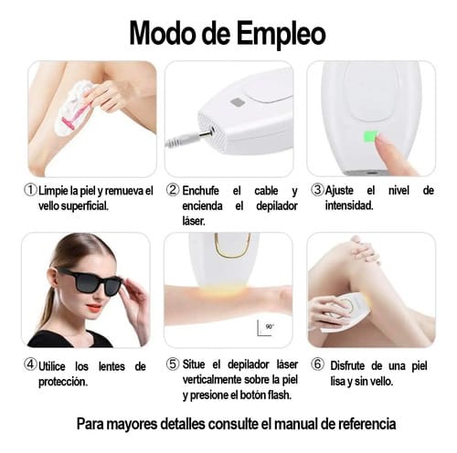 Depiladora Luz Pulsada Laser Definitiva Ipl Sin Dolor 5 Niv - Imagen 6