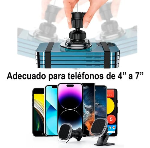 Soporte De Celular De Auto Treqa Bc-t21 Rejilla O Tablero - Imagen 4