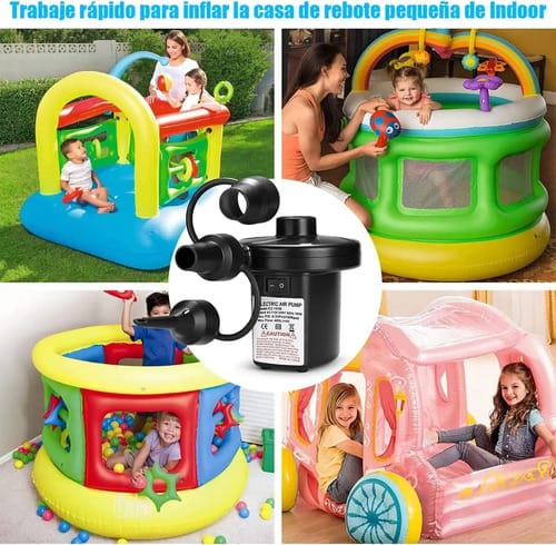 Inflador Eléctrico 220v Colchón 3 Válvulas Eventos - Imagen 4