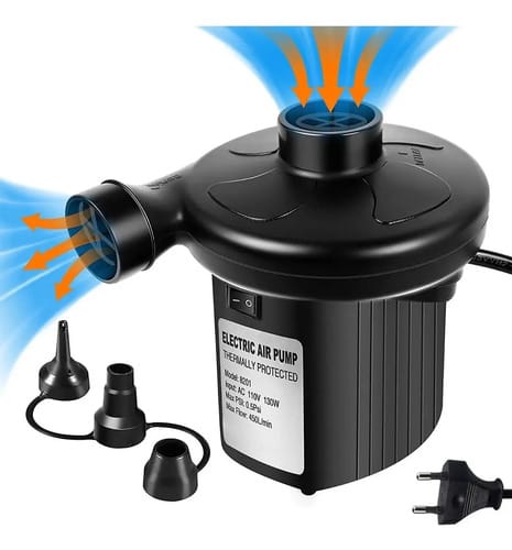 Inflador Eléctrico 220v Colchón 3 Válvulas Eventos