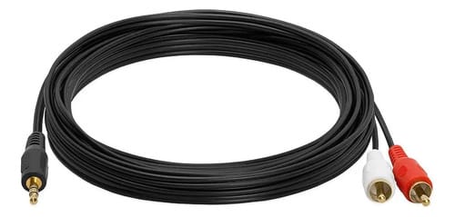 Cable Audio Jack Spica 3.5mm Estéreo A 2 Rca Macho 3 Mts - Imagen 2
